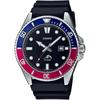 Casio MDV-106B-1A2V Men's Analog Sports Watch 20 ATM Water Resistant Blue Red Bezel Rubber Band