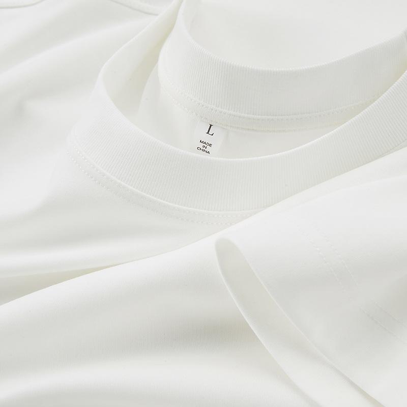 

Футболка из мягкого хлопка с короткими рукавами и круглым вырезом, жидкий аммиак, 60 шт., длинноволокнистый хлопок, однотонная, синяя, мужская одежда, повседневная, Ice Silk, прилив 3XL