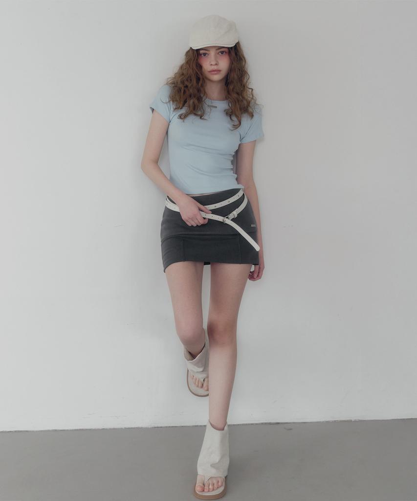 Teuwi Nowell Cut-Out Stitch Short Sleeve T-Shirt