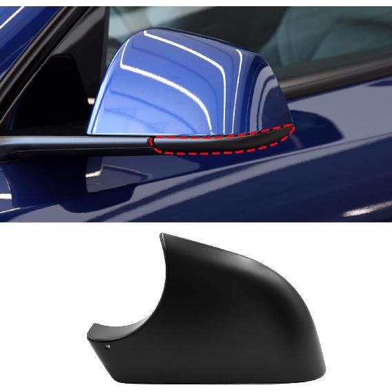 Jaronx Compatible With Tesla Model Y Mirror Lower Cover 2018-2025,Left Drive Side Rearview Mirrors Base Trim Bottom Cover Replacement For Tesla Model