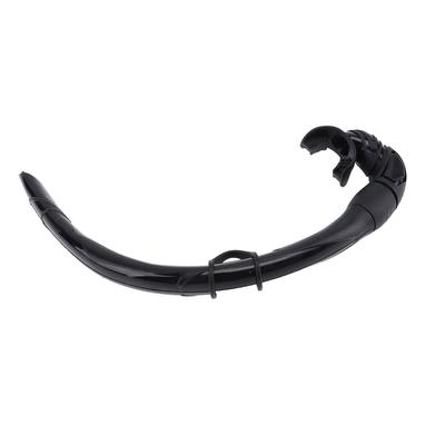 Freediving Snorkel Silicone Foldable Snorkel Roll Up Snorkel Wet Breathing Tube for Swim Training Diving Snorkeling Black