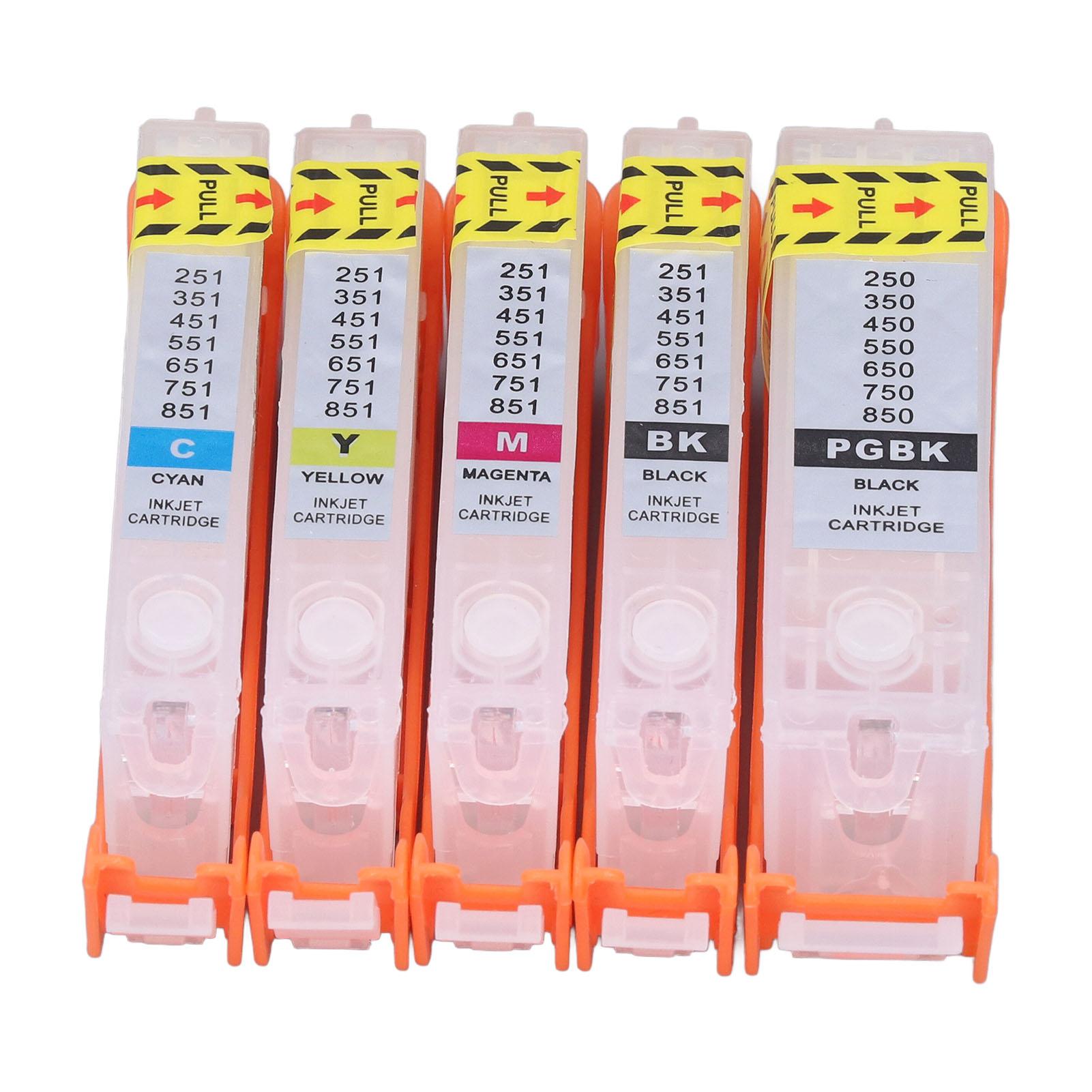 

5 шт. чорнильних картриджів для принтерів PIXMA IP7250 MG6350 MG5450 MX925 MX725 MG6450 MG5550 IX6850