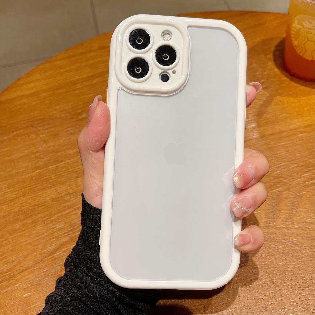 Applicable To Apple 16 Cream Mobile Phone Case IPhone 14 Transparent 11 Soft 12 Shell Pro Max Protection 13 Set 15
