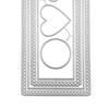 Cutter Mold, with Flower Heart Circle Hollow Pattern Cutting Dies, Manual Die-Cutting Machines Embellishment Patch, for DIY Crafts