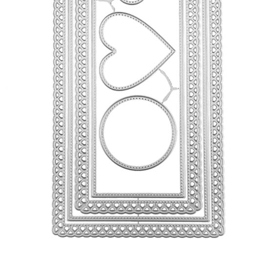 Cutter Mold, with Flower Heart Circle Hollow Pattern Cutting Dies, Manual Die-Cutting Machines Embellishment Patch, for DIY Crafts