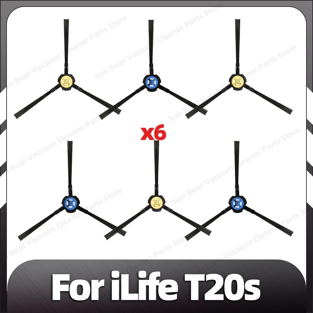 Kompatibilní iLife T20s Náhradní boční kartáč HEPA filtr Mopovací podložky Náhradní díly Příslušenství
