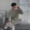 Men's Retro Half-Zip Sweater: Thick, Loose-Fit, Japanese Style (Autumn/Winter Collection)