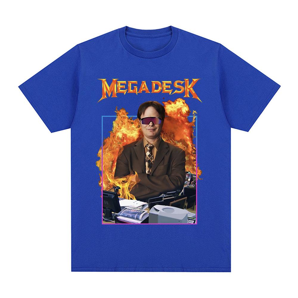 Dwight Schrute Megadesk Michael Scott Homage The Office Tshirt Tv Series T Shirt Unisex Unisex Cotton Casual Short Sleeve TShirts