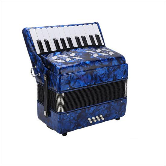 

Folk Celluloid 22-Key 8-Bass Accordion for Children and Adults Music Teaching and Playing