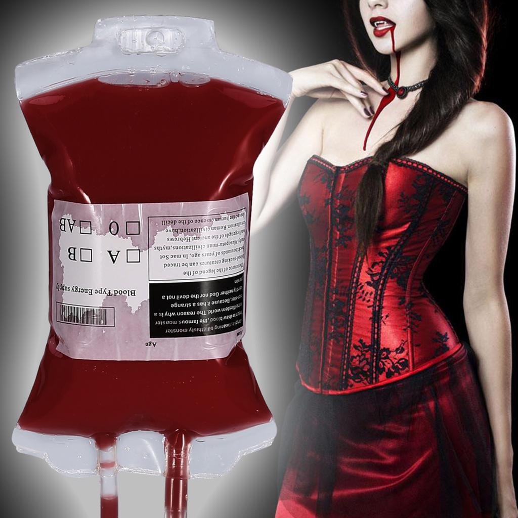 350ml Halloween Blood Drink Container Drinking Bag Fruit Juice Drinking Pack