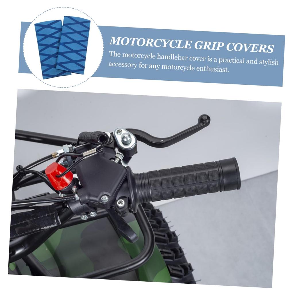 Anneome 2pcs Bike Grip Bike Throttle Handle Cover Bike Replacement Grip Cover Bike Handlebar