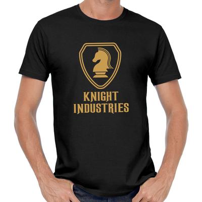 KNIGHT INDUSTRIES Rider Michael David Hasselhoff Kitt Foundation 80s Fun T-Shirt Mens Womens Tees Top