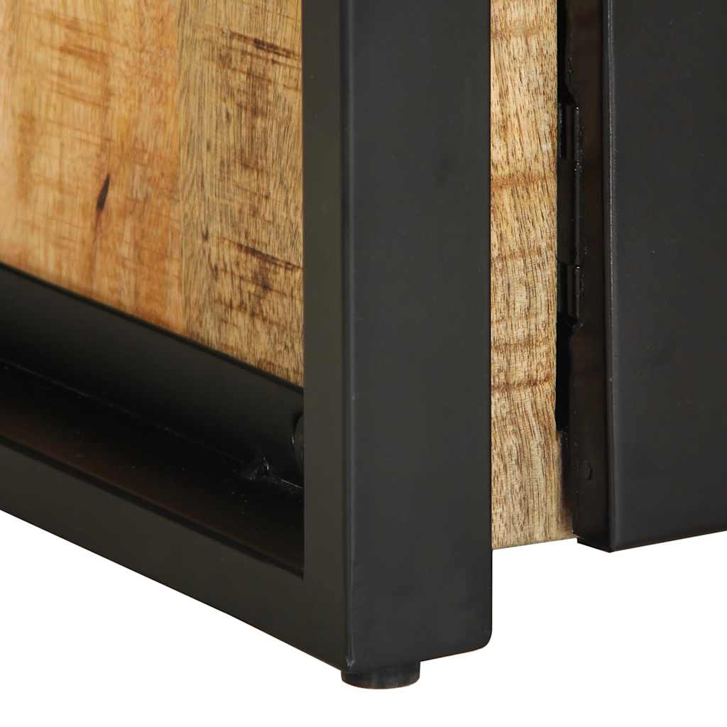  Coffee Table, 90x50x36 Cm, Rough Solid Mango Wood