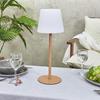 Wirelessly Rechargeable Wood Effect Led Table Lamp