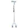 SMJ Adjustable Aluminum Four-Legged Walking Cane for Seniors