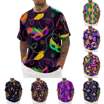 Men's T-shirt, Loose Casual Short Sleeved Top, Men's Short Sleeved Top