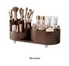 High-End Rotating Desktop Cosmetic Organizer: Large Capacity Skincare, Lipstick & Pen Holder