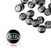 2/5/10 Stück 14mm Auto Schlüssel Emblem Aufkleber Logo Auto Schlüsselanhänger Emblem Dekoration Aufkleber Für KIA Sportage Picanto Rio Ceed Cerato Soul