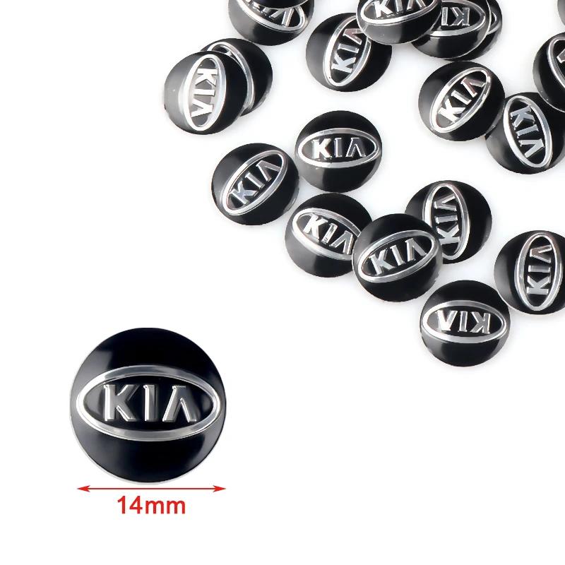 2/5/10 Stück 14mm Auto Schlüssel Emblem Aufkleber Logo Auto Schlüsselanhänger Emblem Dekoration Aufkleber Für KIA Sportage Picanto Rio Ceed Cerato Soul