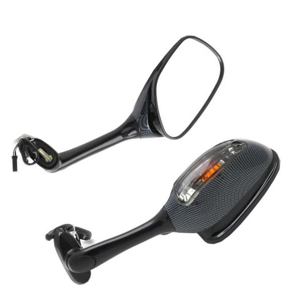 

Rearview Mirrors w/Turn Signals For Suzuki GSXR600 GSX-R750 GSXR1000 02-15 CA