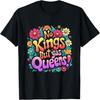 No Kings But Yas Queens Pride Retro Floral Tee T-Shirt