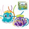 Cross-Border Space Rocket Rotating Sprinkler - Fun Outdoor Water Toy for Kids