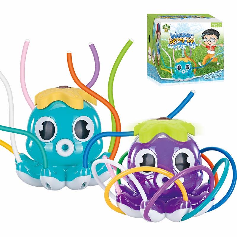 Cross-Border Space Rocket Rotating Sprinkler - Fun Outdoor Water Toy for Kids