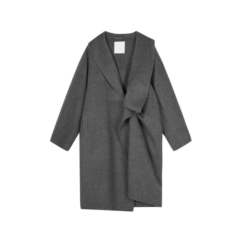 JNBY 2024 Winter Loose Lapel Woolen Coat