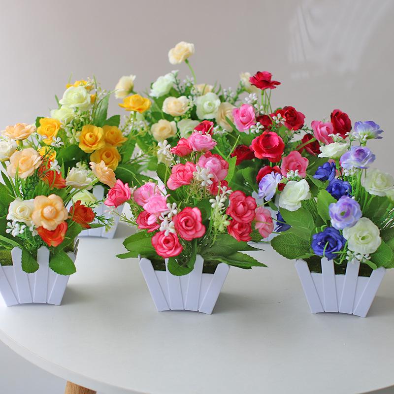 Eucalyptus Bonsai Artificial Green Plant for Home Decoration