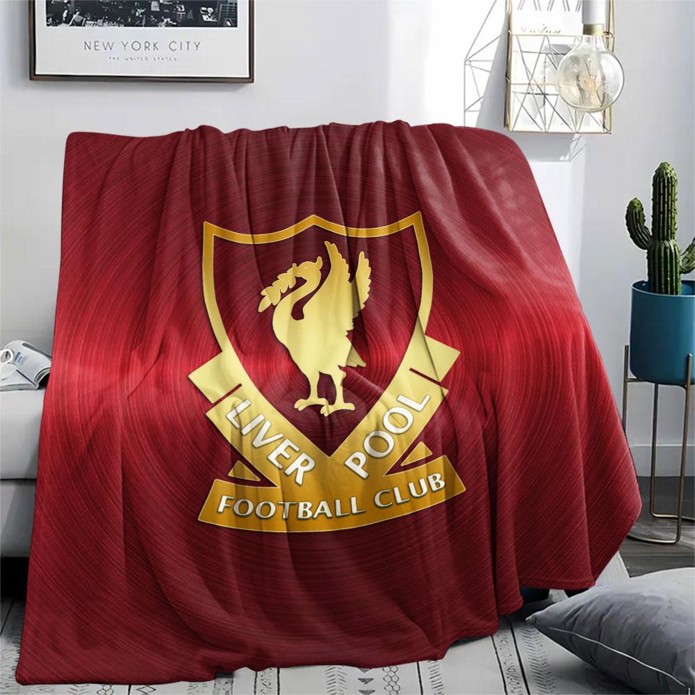 Liverpool Mintás Flanell Takaró, puha dobás hálószobába, kanapéra, mosható, fociszurkolói ajándéktárgy, nagyszerű ajándék.