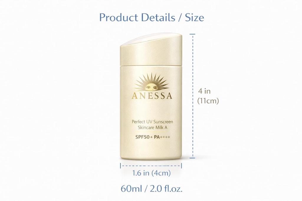 ANESSA Perfect UV Skincare Milk a Citrus Soap 60mL of Sunscreen, Scent, (Set 3)