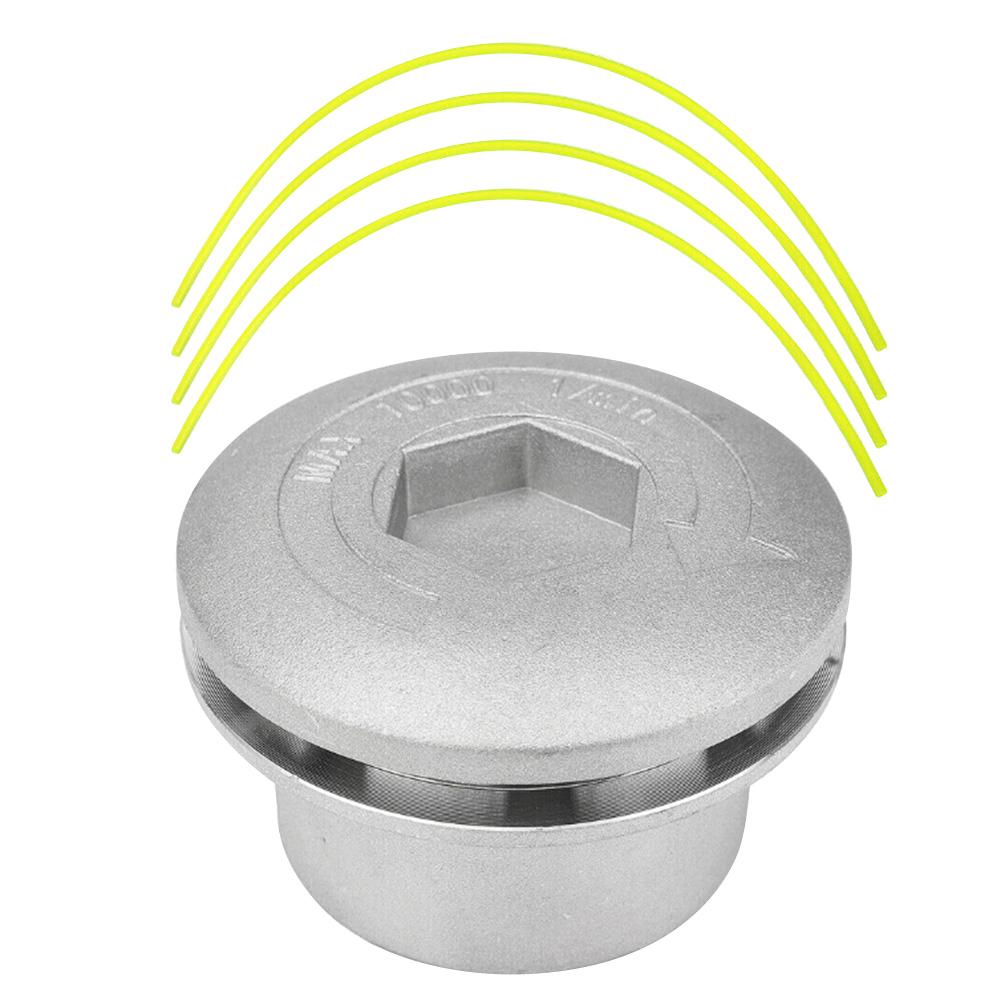 

1/2 Pcs Aluminum Line Trimmer Head Grass Brush Cutter Accessory with 4 Lines Brushcutter Trimmer Universal For Grass Trimmer