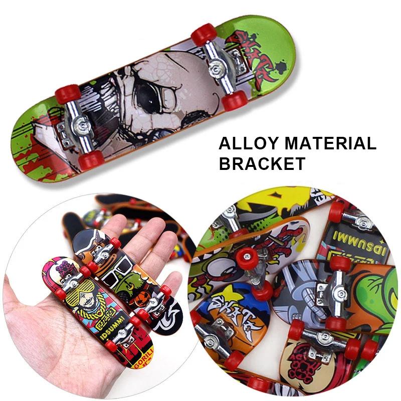 1/3/5Pcs Professional Fingerboard Set Alloy Stent Mini Skateboard Toy Cool Sports Plastic Creative Kids Finger Board Skateboard