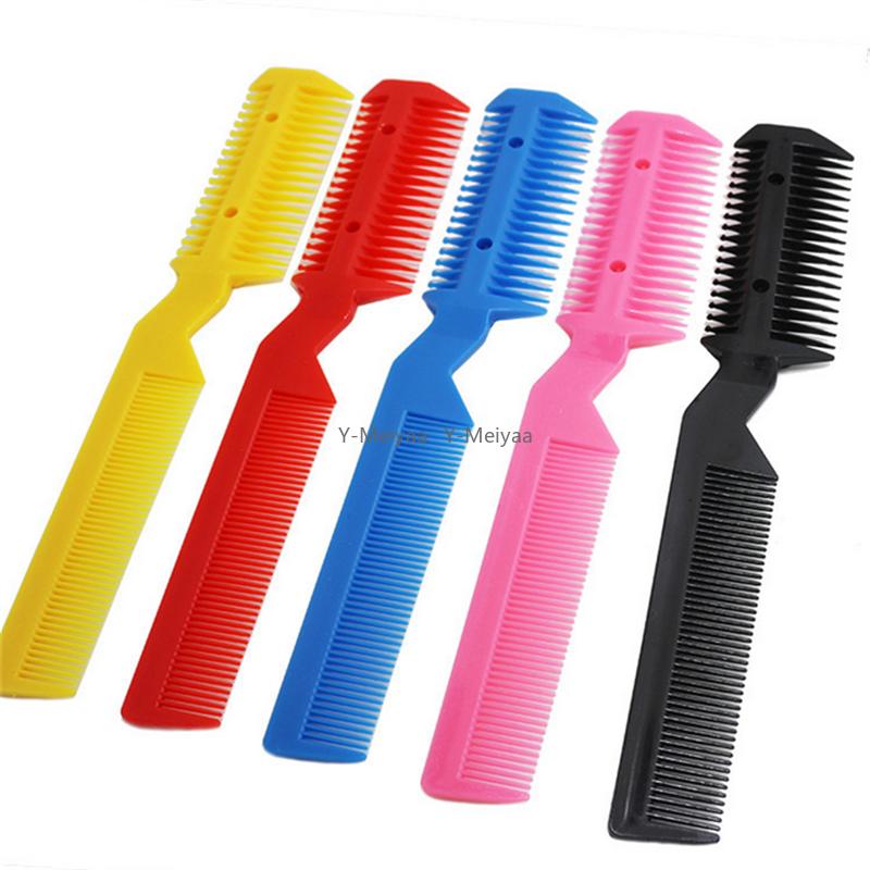 1PC Black Pet Dog Hair Trimmer Comb Cutting Cut With 2 Blades Grooming Razor Thinning Dog Cat Combs Dog Cat Hair Remover Comb
