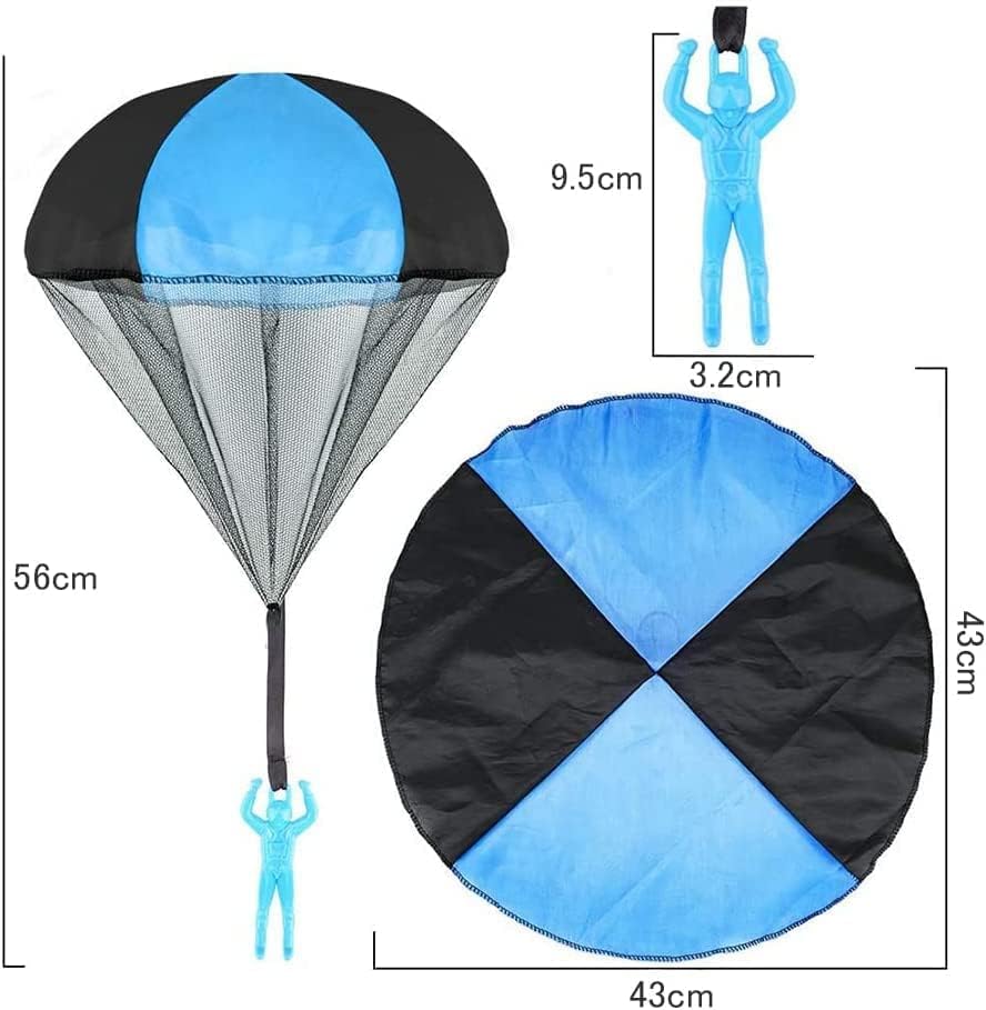 DFsucces Mini Parachute, Hand-Thrown Toy, Outdoor Play, Flying Toy, Popular Children's Day Gift (Set of 6)