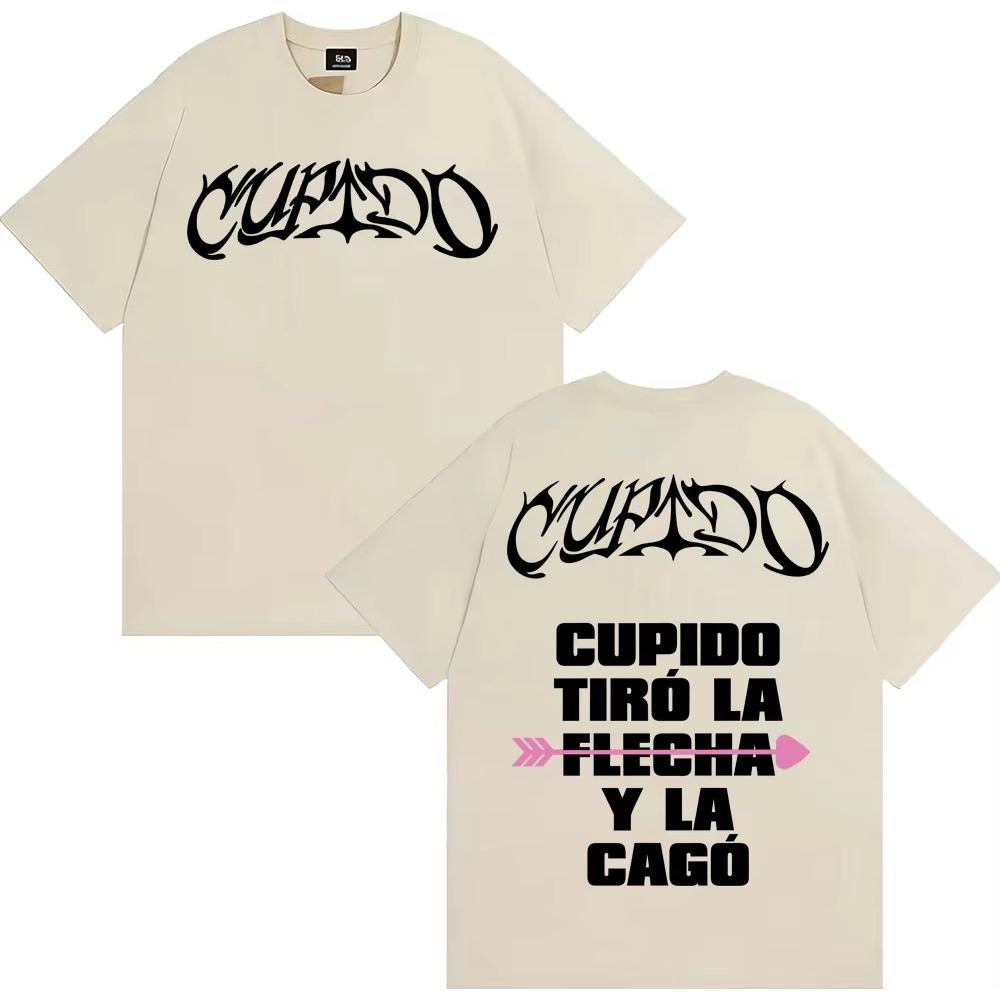 Tini Stoessel Cupido Tiro La Flecha Y La Cago Print T-shirts Men Women Clothing Hip Hop Retro T Shirt Male Cotton Loose T-shirts