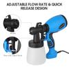 550W Electric Spray   800ml High Pressure Paint Sprayer 3 Spray Patterns  Rate Control with 2.5mm Plastic Nozzle for Painting Furniture Fence Car Bi