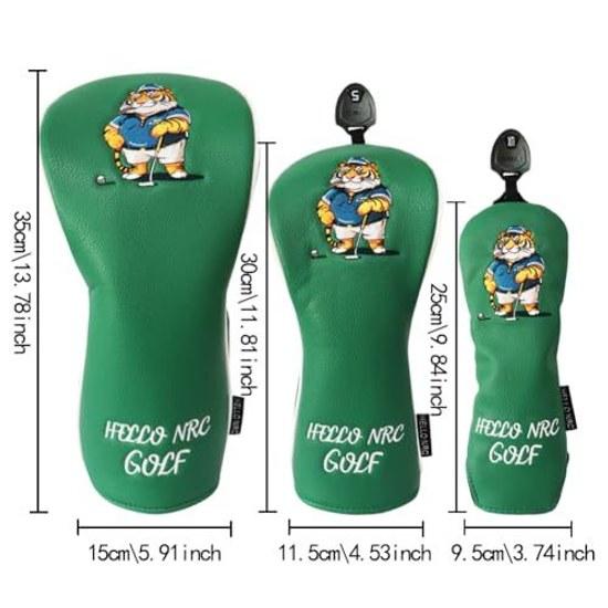 Golf Head Cover Driver DR 460cc 440cc Wood FW Utility UT Tiger.