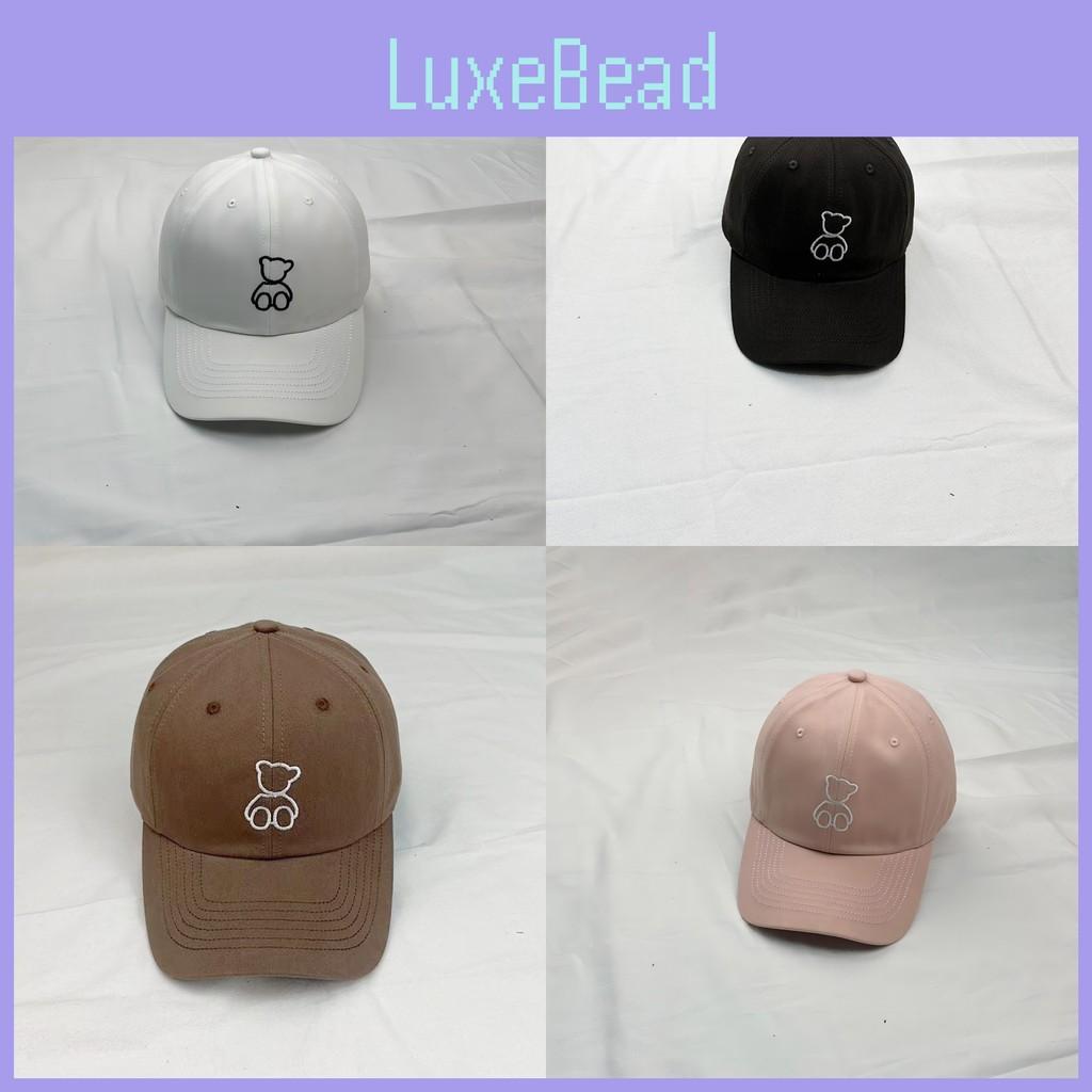 Bear Embroidery Duck Cap Encircle Female Curved Eaves Outdoor Shade Breathable