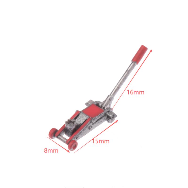 1/64 Scale Car Lifting Jack Model Modification Garage Repair Accessories Scene Collocation Miniature Sculpture Display