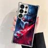 A-Alien Vs P-Predator Plating Phone Case For Samsung Galaxy S24 S25 FE S26 Edge S23 Ultra S22 S21 Plus S20 Anti-Fall Airabag Cov