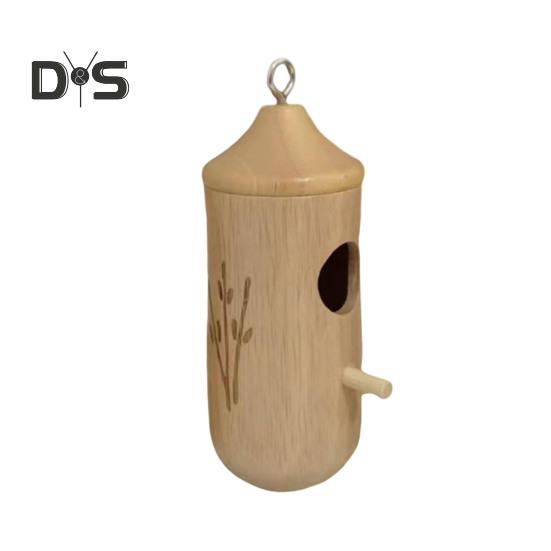 Wooden Hummingbird House for Outside Hanging Small Wildbird Nesting House for Outdoor Garden Porch Window Decor