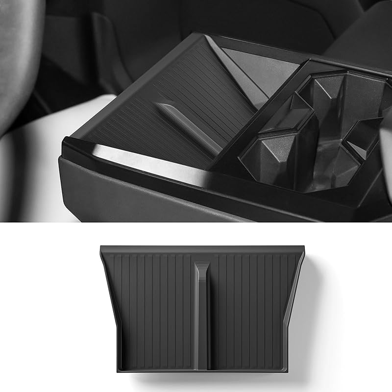 LUCKEASY For 2026 2025 Tesla Model Y Juniper New Center Console Wireless Charging Pad Non-Slip Silicone Mat Wireless Charger Mat For Model Y