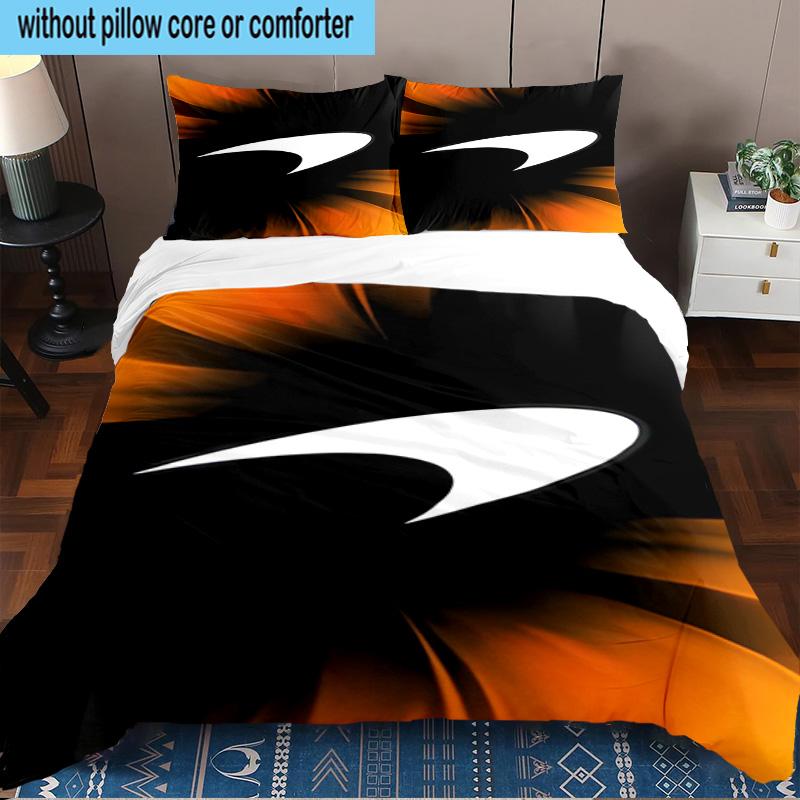3PCS Mc-laren Printed 3PCS Bedding Set, Includes A Duvet Cover and Two Pillowcases for Bedroom, Suitable for All Seasons Fan Gifts