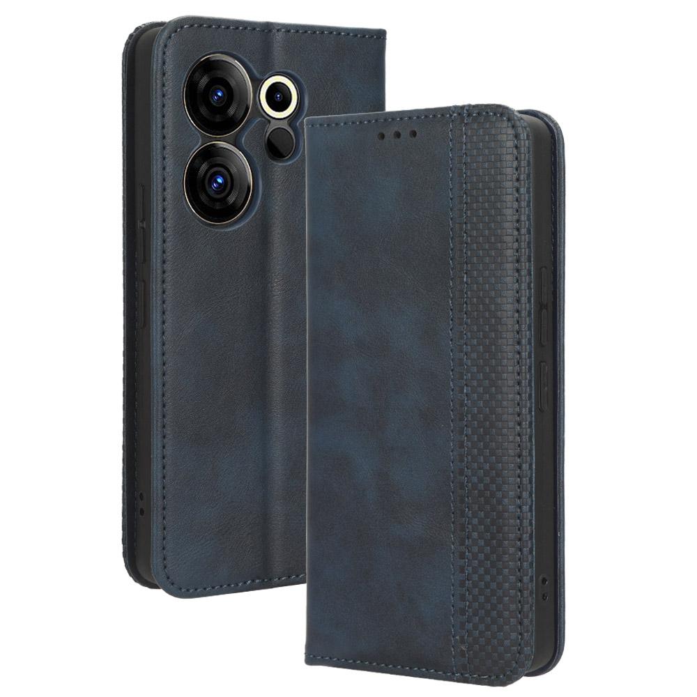 Blue PU Leather