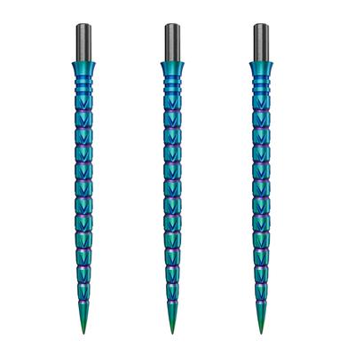 Cuesoul TOUCH POINT II Replacement Dart Steel Color Titanium Pack of 3 Tips, Point, Design, Coated, (CSDA-GZ7-Q41)