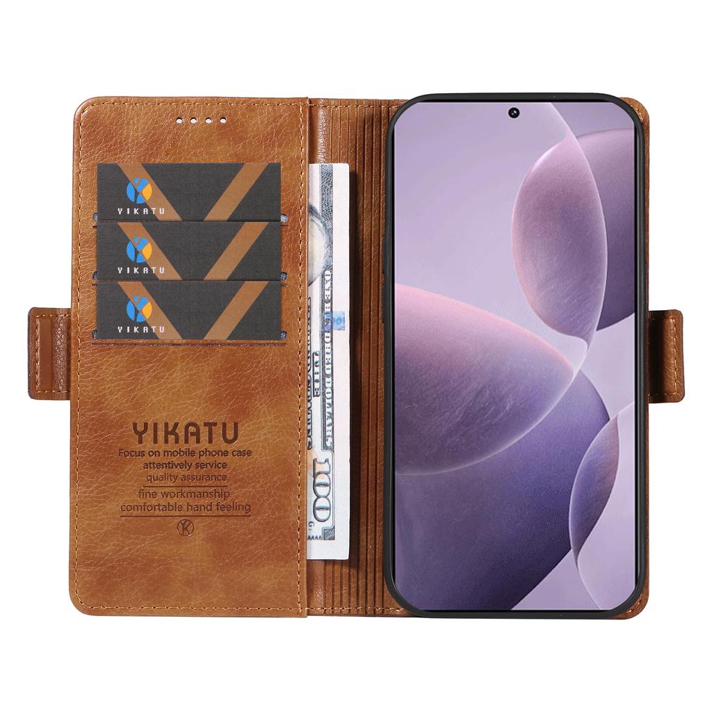 YIKATU YK-007 For Xiaomi Poco F6 Pro 5G/Redmi K70 5G/K70 Pro 5G Leather Case Phone Wallet Cover