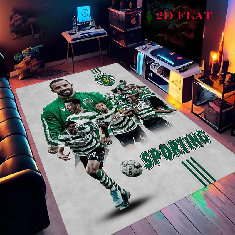 Sporting Lisbon Carpet Rug for Living Room Bedroom Home Sofa Decoration,Kids Play Nonslip Floor Mat