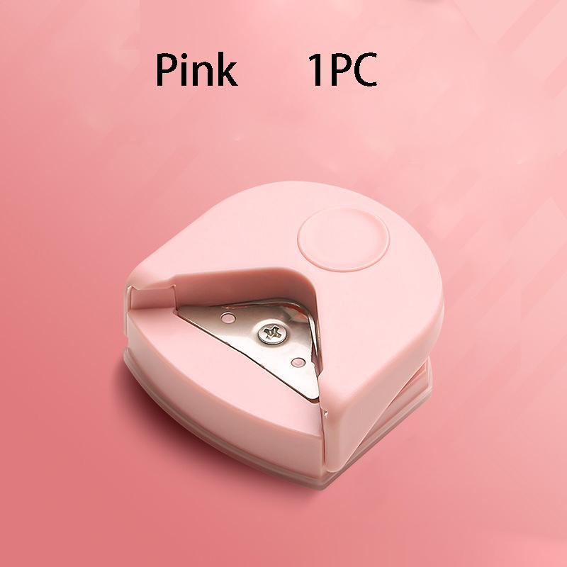 1 st Manuell R4 Rundhörnsstansverktyg med Ergonomiskt Handtag & Säkerhetsspaksmekanism - 4 mm Exakt Stans för Laminerade Kort