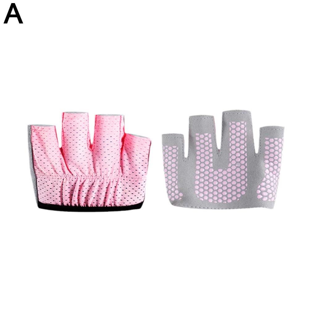 Yoga Slim Anti Slip Four Finger Gloves Gym Fitness Pilates Half Finger Gloves Unisex Workout Glove Bodybuilding Hand Protector
